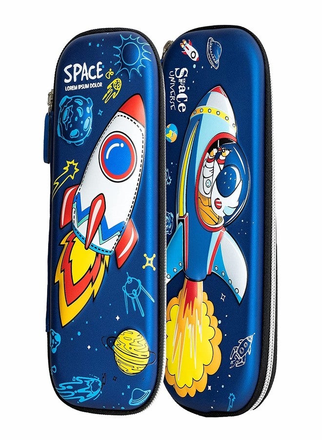 Crackles Pencil Case Large Capacity Pencil Pouch Bag 3D Cover EVA Compass School Pouch Organizer for Students Kids Premium Stylish Pen Holder Pouch (Random Design and Color)(Pack of 1) - Image 1